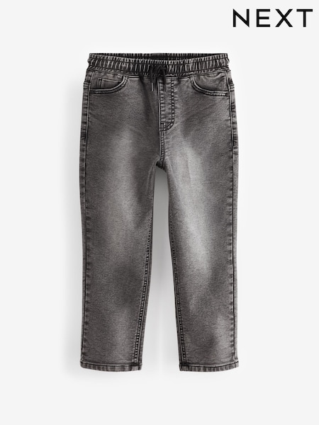 Grey Loose Fit Stretch Elasticated Waist Jeans (3-16yrs) (Q82841) | £13 - £18
