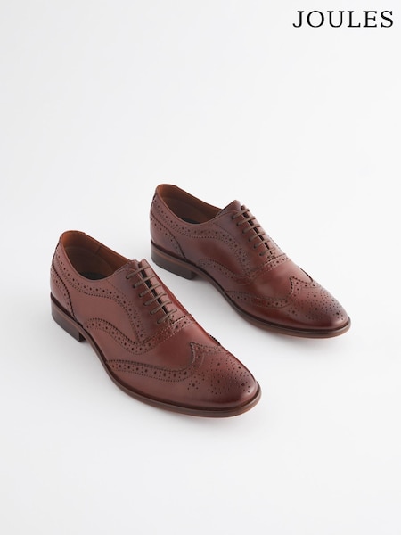 Joules Brown Leather Oxford Brogues (Q83072) | £79