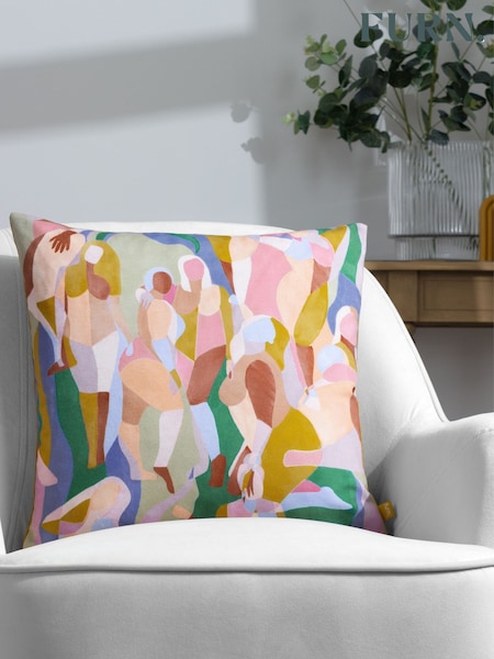 Furn Pink Self Love Abstract Feather Filled Cushion (Q83814) | £24