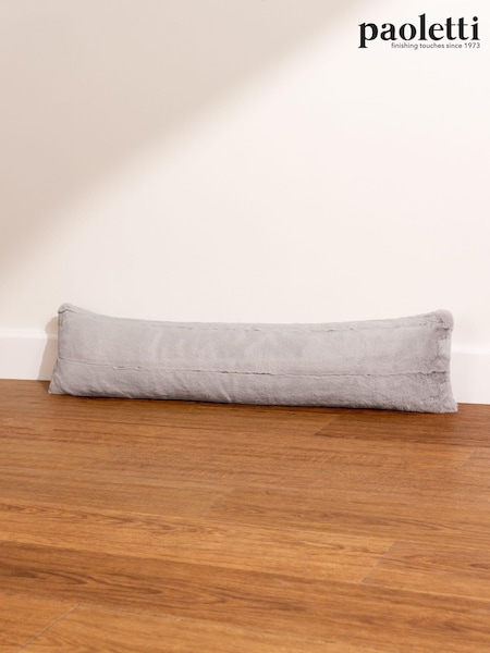 Paoletti Grey Empress Faux Fur Draught Excluder (Q83913) | £17