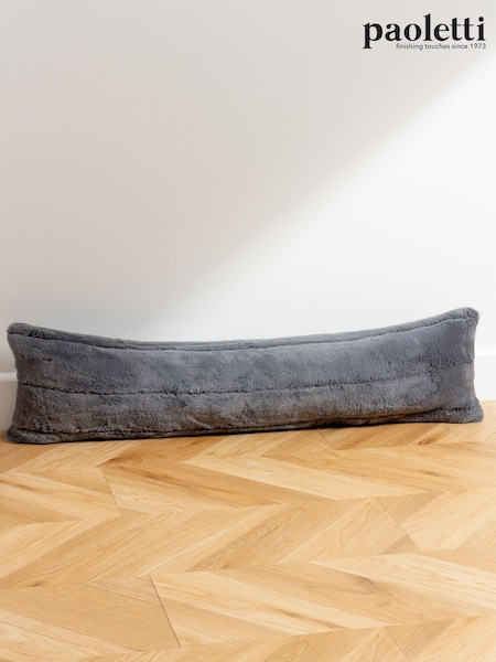 Paoletti Grey Empress Faux Fur Draught Excluder (Q83941) | £17