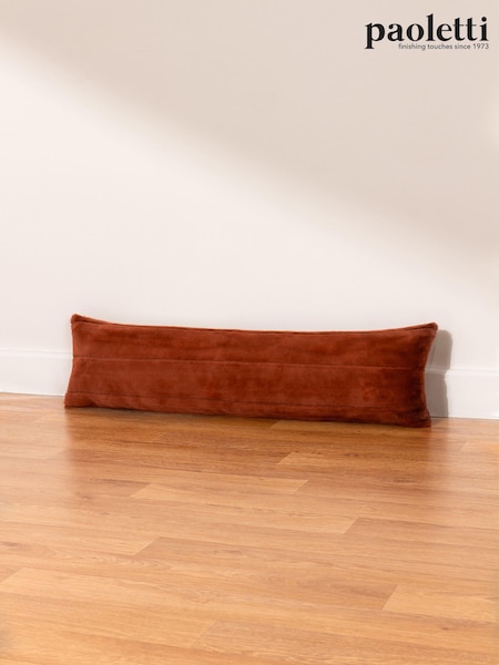 Paoletti Orange Empress Faux Fur Draught Excluder (Q84048) | £17