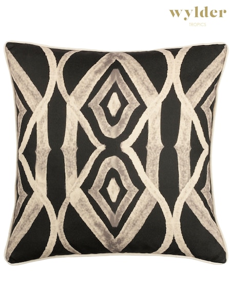 Wylder Black 50 x 50cm Cape Ikat Polyester Filled Cushion (Q84052) | £17