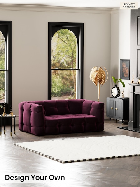 Luxe Vintage Velvet/Noir Plum Purple - The Stevie By Rockett St George