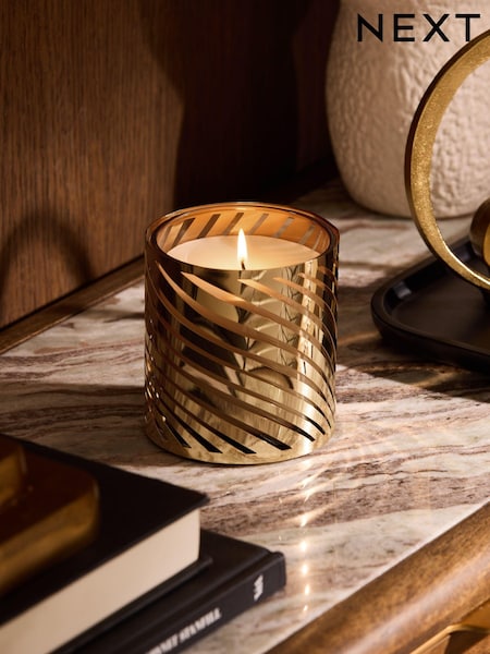 Gold Dark Rose and Oud Scented Candle (Q84366) | £16