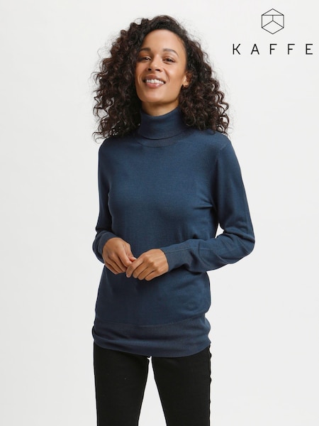 Kaffe Astrid Long Sleeve Regular Fit Roll Neck Jumper (Q84437) | £35