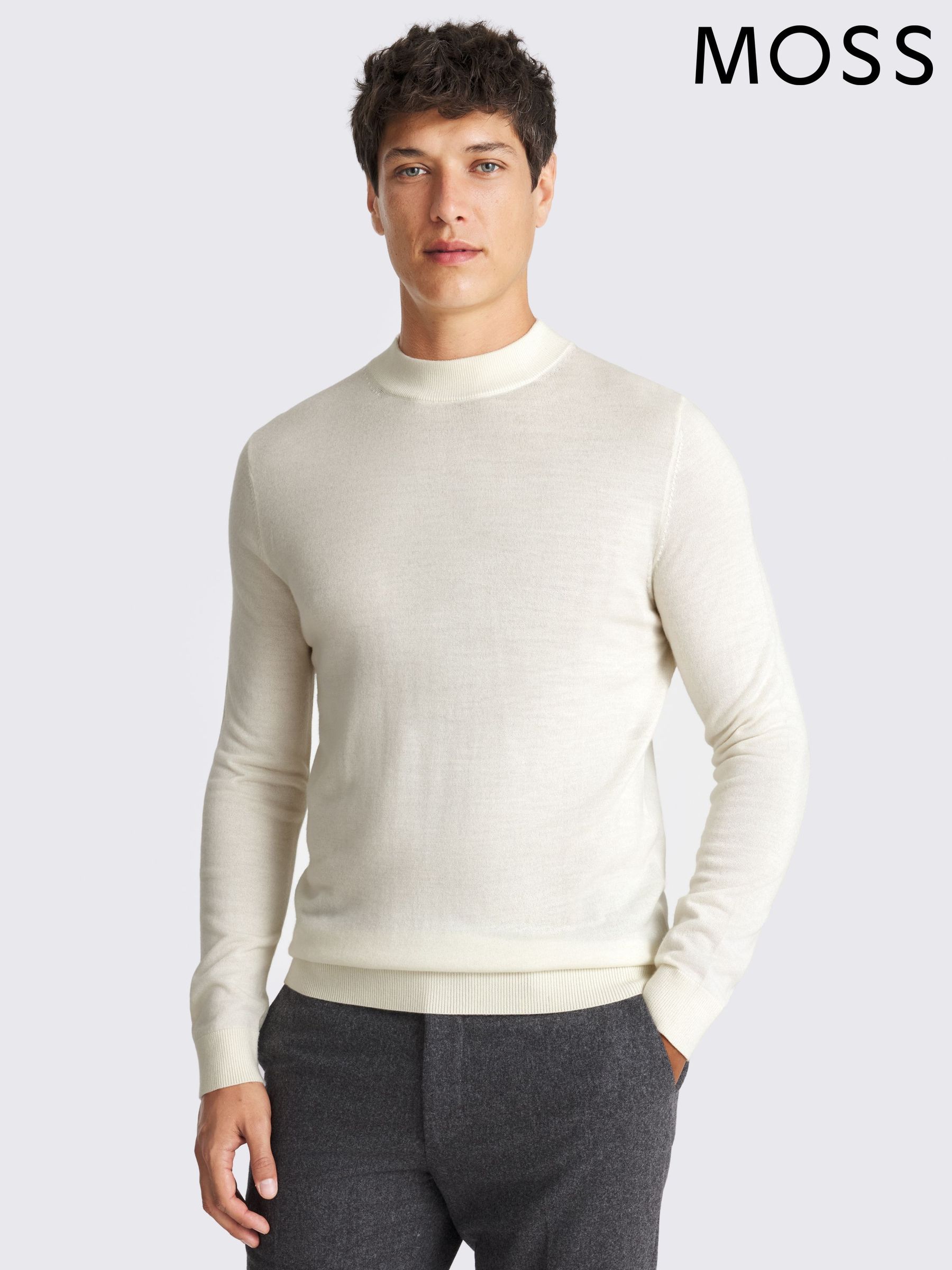 Buy Men's Mock Shirt Neck Jumpers Online | Next UK