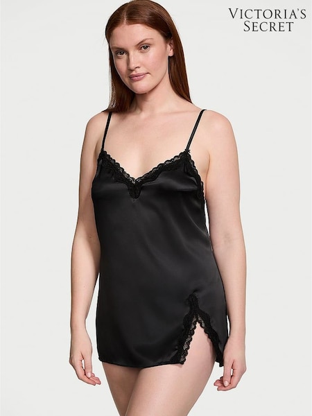 Victoria's Secret Black Lace Slip Dress (Q85885) | £45