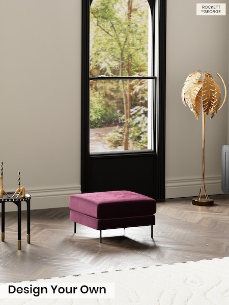 Luxe Vintage Velvet/Noir Plum Purple - The Grace By Rockett St George