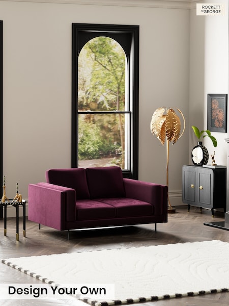 Luxe Vintage Velvet/Noir Plum Purple - The Grace By Rockett St George