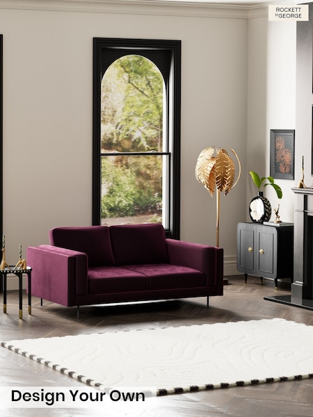 Luxe Vintage Velvet/Noir Plum Purple - The Grace By Rockett St George