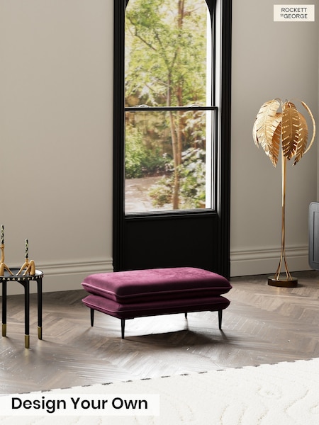 Luxe Vintage Velvet/Noir Plum Purple - The Lola By Rockett St George