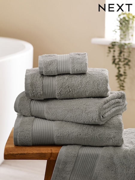 Slate Grey Egyptian Cotton Towel (Q86456) | £6 - £26
