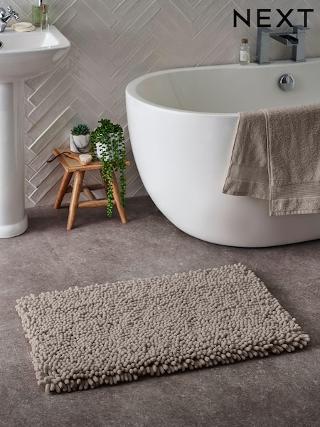 Mink Brown Super Plush Bath Bobble Mat (Q86570) | £16