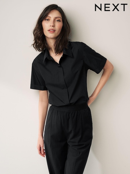 Black Short Sleeve Shirts 2 Pack (Q86663) | £30