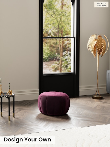 Luxe Vintage Velvet/Noir Plum Purple - The Bowie By Rockett St George