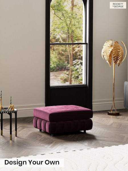 Luxe Vintage Velvet/Noir Plum Purple - The Bowie By Rockett St George
