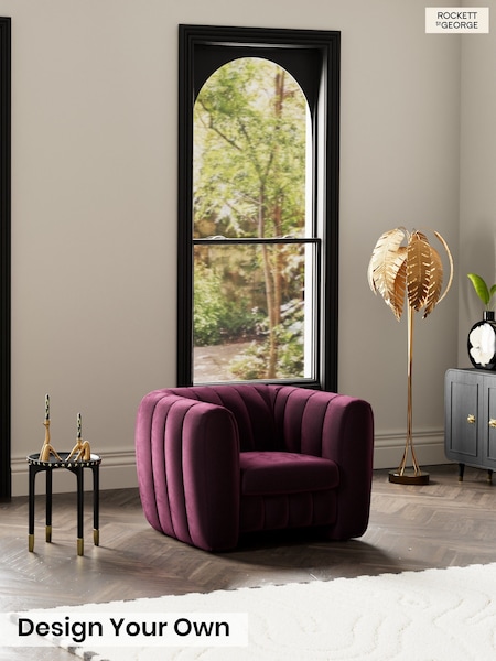 Luxe Vintage Velvet/Noir Plum Purple - The Bowie By Rockett St George