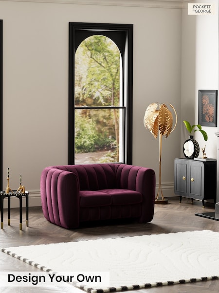 Luxe Vintage Velvet/Noir Plum Purple - The Bowie By Rockett St George