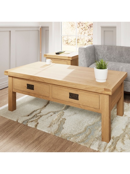 K Interiors Oak Canterbury Solid Wood Coffee Table (Q87302) | £500