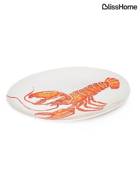 BlissHome Orange Creatures Oval XL Platter Lobster (Q87381) | £90