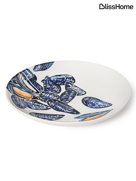 BlissHome Blue Creatures Large Serving Dish Mussels (Q87399) | £59
