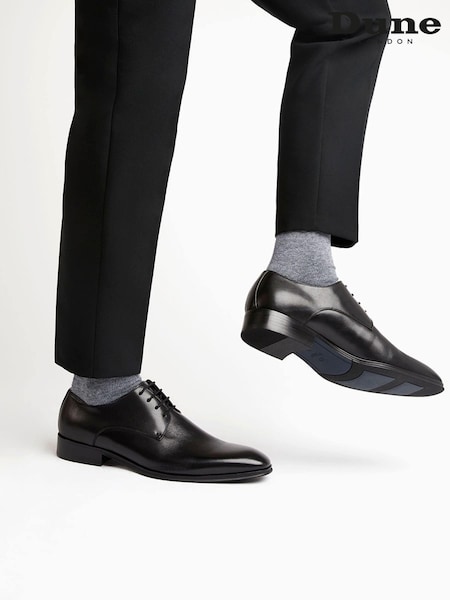 Dune London Black Wide Fit Satchel Di Lace-Up Shoes (Q87541) | £99