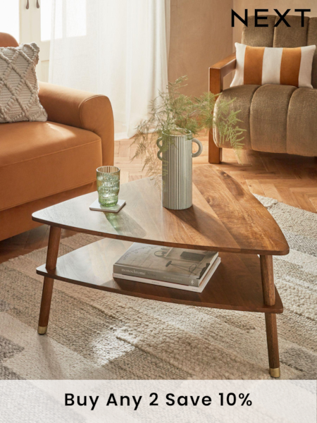 Dark Lloyd Mango Wood Standard Coffee Table (Q87698) | £350