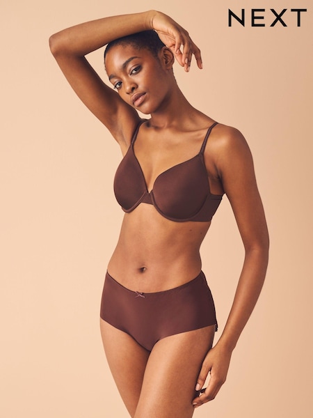 Chocolate Nude Single Light Pad Full Cup Smoothing Ultimate Comfort T-Shirt Bra A-E (Q87840) | £14