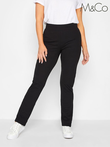 M&Co Black Slim Leg Yoga Leggings (Q87974) | £27