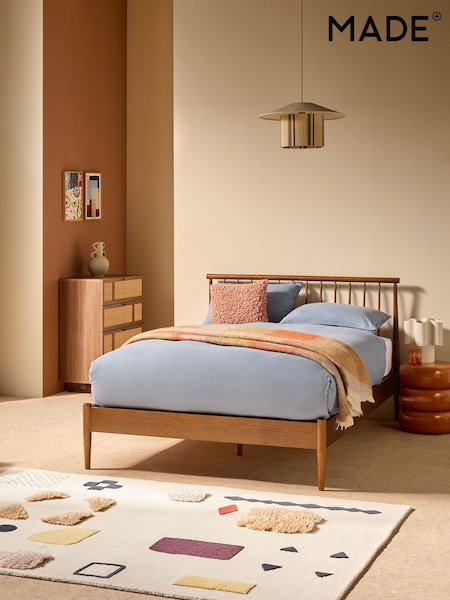 MADE.COM Dark Natural Penn Bed (Q88529) | £849 - £899