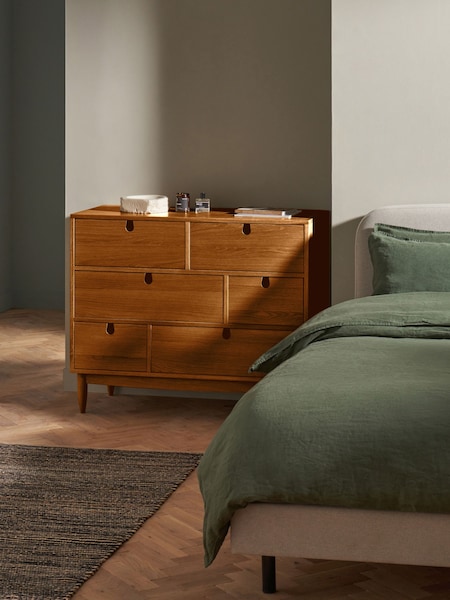 MADE.COM Dark Stain Oak Penn 6 Drawer Chest (Q88530) | £799