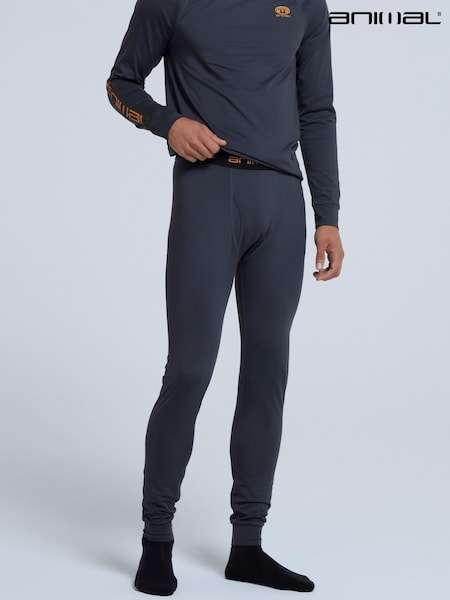 Animal Grey Mens Off Piste Thermal Leggings (Q88553) | £30
