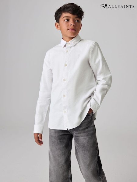 smALLSAINTS White Ramskull Boys Oxford Shirt (Q89297) | £30 - £34