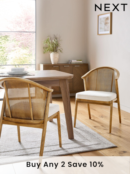 Tweedy Plain Light Natural Reuben Dining Chair (Q90840) | £250