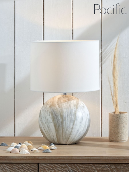 Pacific Grey Viejo Stone Effect Ceramic Table Lamp (Q91251) | £50