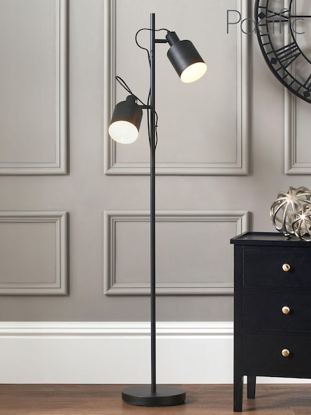 Pacific Black Aaron Metal Task Floor Lamp (Q91469) | £150