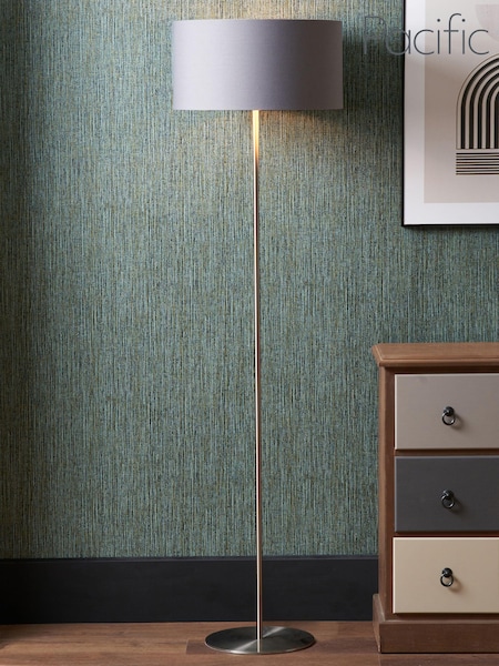 Pacific Silver Elin Floor Lamp (Q91523) | £150