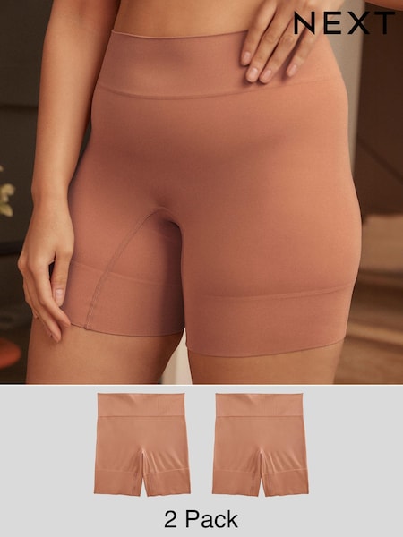 Tan Seamless Smoothing Anti-Chafe Shorts 2 Pack (Q91618) | £25