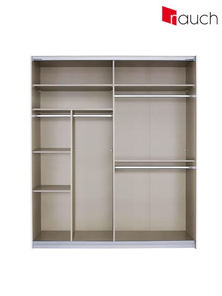 Rauch Textline Metal Wardrobe Accessories 180 cm Shelf Unit (Q91643) | £197