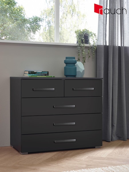 Rauch Metallic Grey Amodi 5 Chest of Drawers (Q91647) | £359