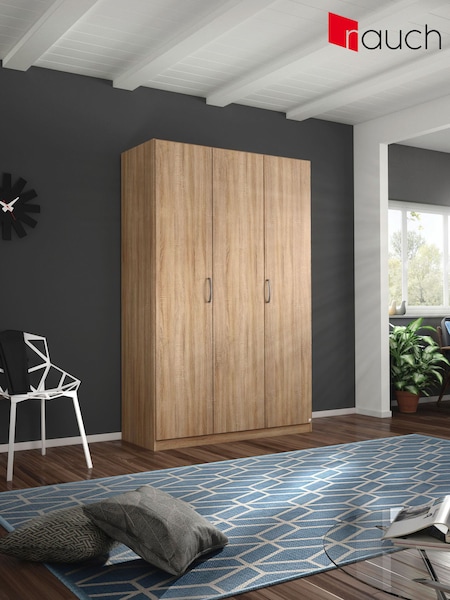 Rauch Sonoma Oak Cameron Wood Semi Fitted Triple Wardrobe (Q91659) | £526