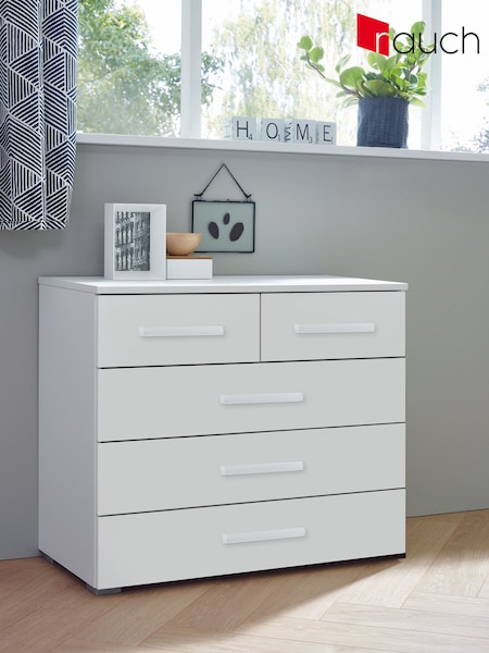 Rauch Alpine White Amodi 5 Chest of Drawers (Q91661) | £359