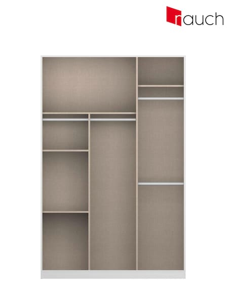 Rauch Textline Metal Wardrobe Accessories 136cm Laundry Divider Hanging Rail (Q91662) | £114