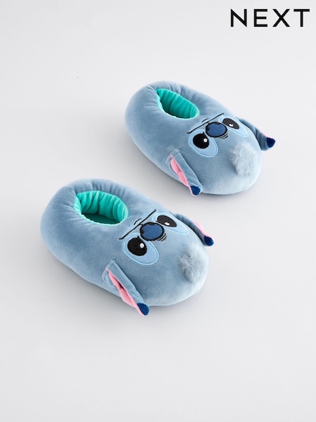 Blue Lilo and Stitch Plush Slippers (Q91911) | £16 - £19