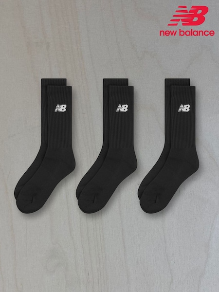 New Balance Black Everyday Crew Socks (Q92015) | £13