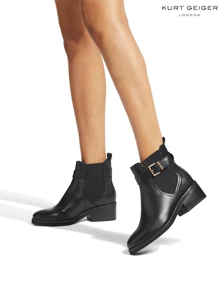 Kurt Geiger London Black Highgate Chelsea Boots (Q92415) | £149