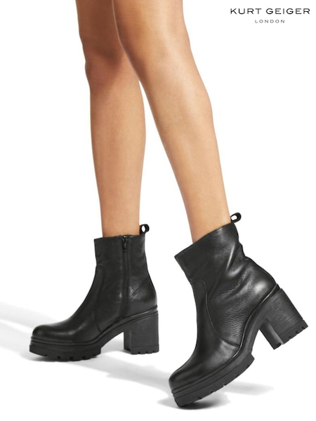 Kurt Geiger London Black Covent Pull On Boots (Q92416) | £159