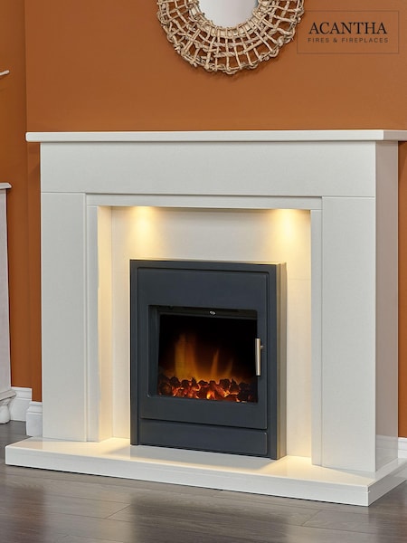 Acantha Black Alta Electric Inset Stove (Q92481) | £270