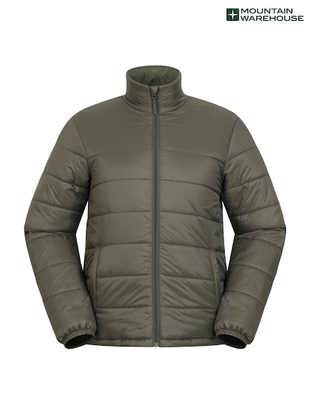 Mountain Warehouse Green Mens Essentials Water Resistant Padded Jacket (Q92862) | £40
